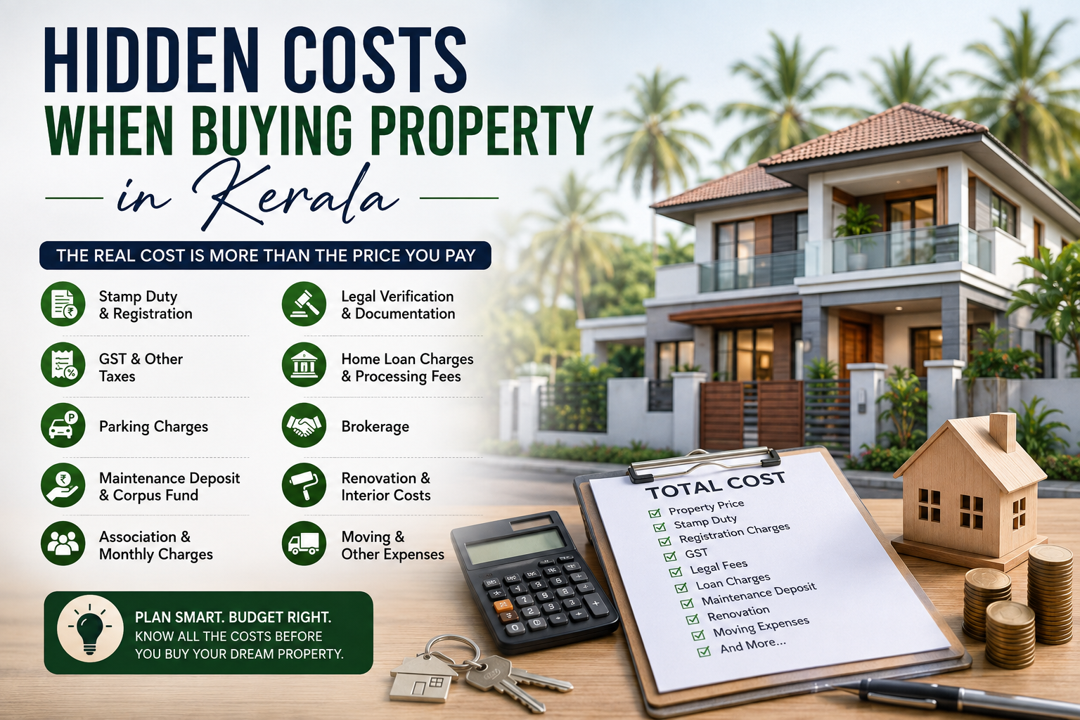 Hidden Costs When Buying Property in Kerala: A Complete Buyer’s Guide